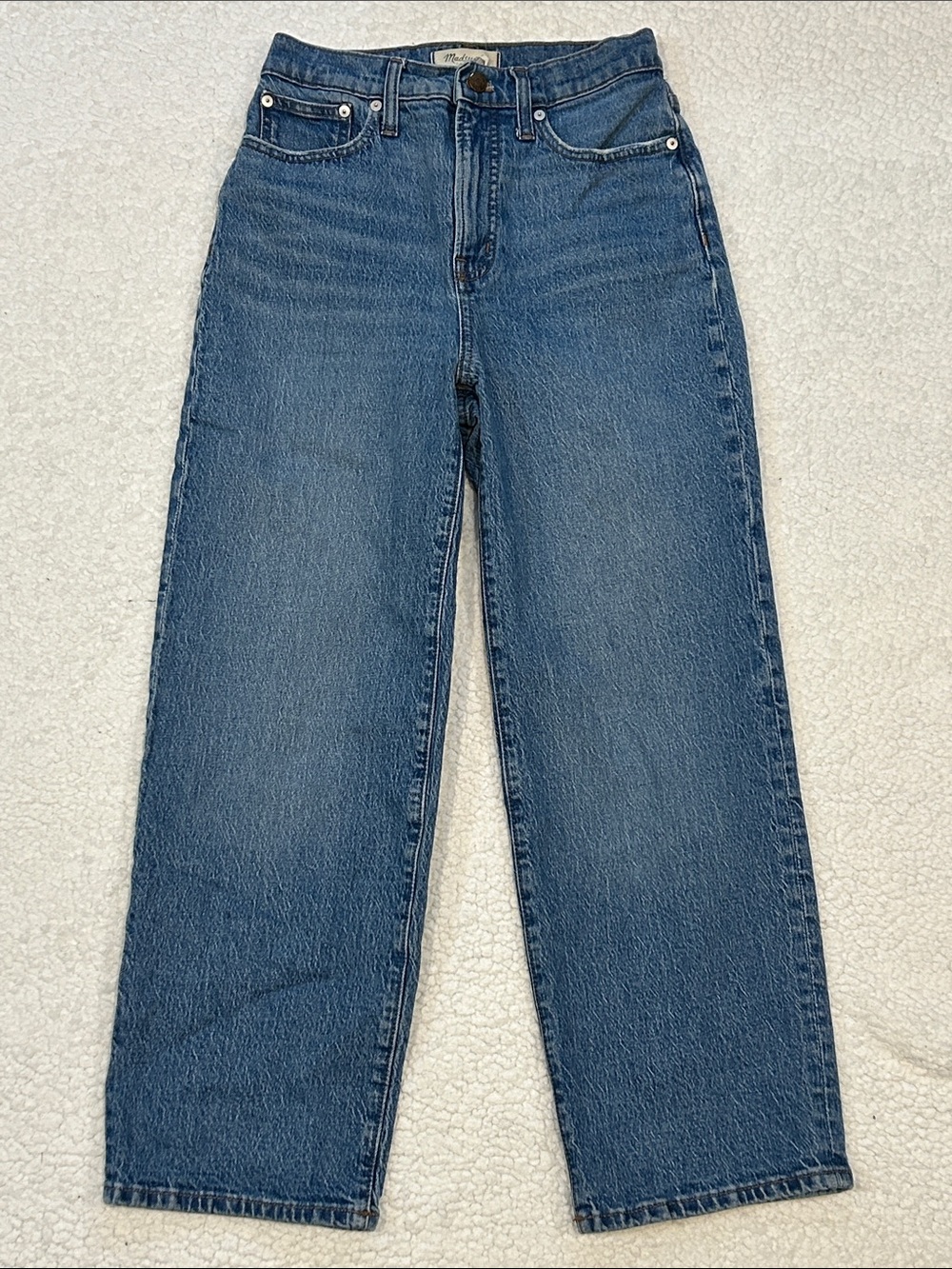 Madewell The Perfect Vintage Wide-Leg Crop Jean size 26 Cresslow Wash